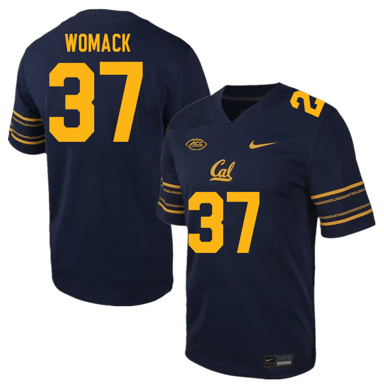 California Golden Bears #37 Julian Womack ACC Conference College Football Jerseys Stitched Sale-Navy
